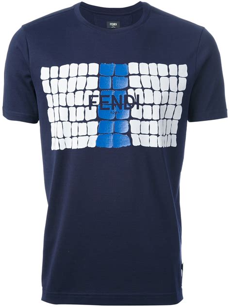 fendi men's tshirt|fendi men's printed t shirts.